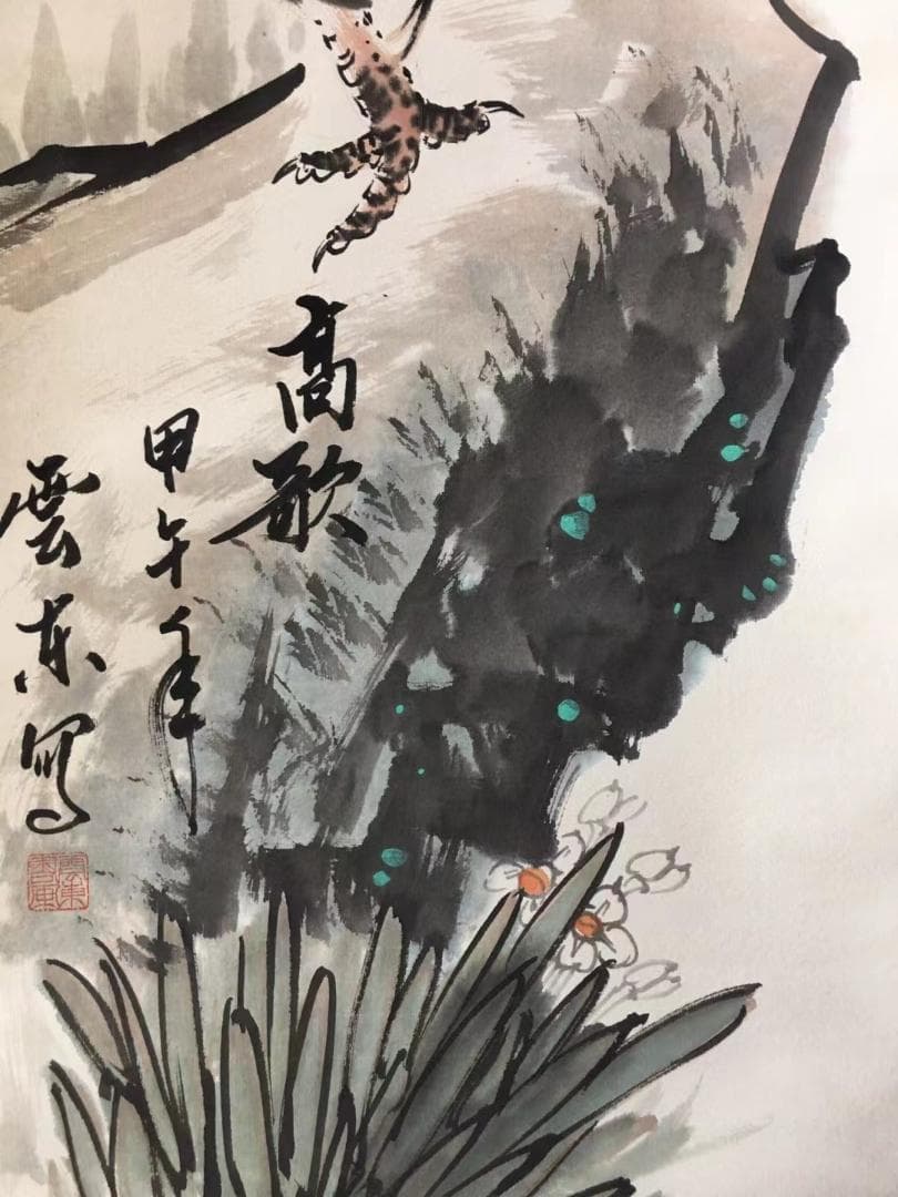 中国古美術・花鳥畫画・純手描き・宣紙・国画・書道品・珍品画・肉筆・文房置物・賞物