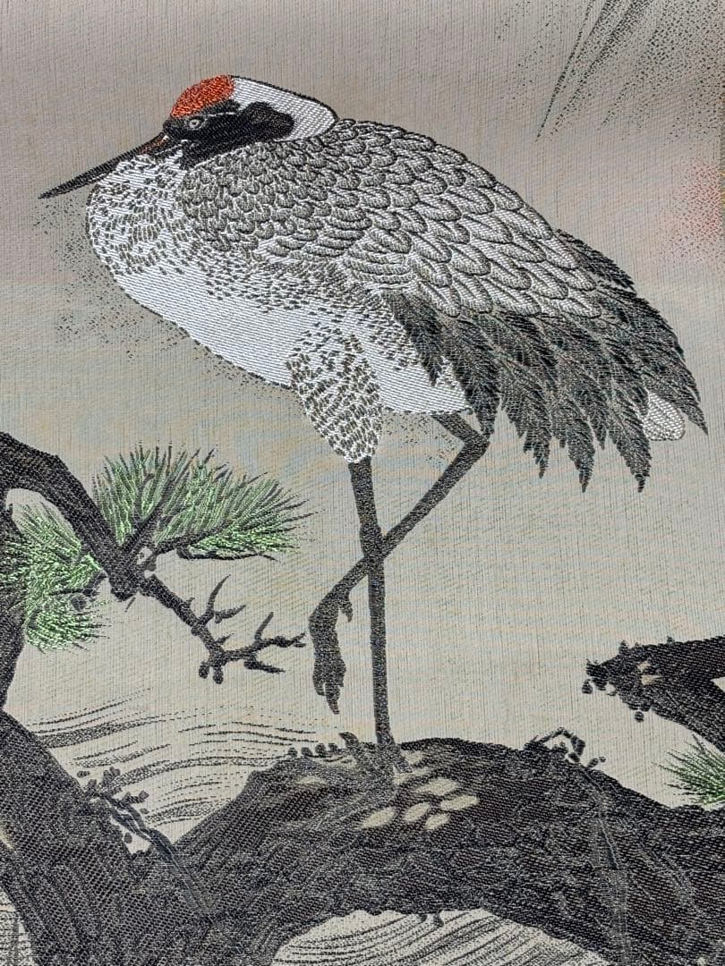 鶴の絵柄 掛け軸 JAPAN VINTAGE HANGING SCROLL