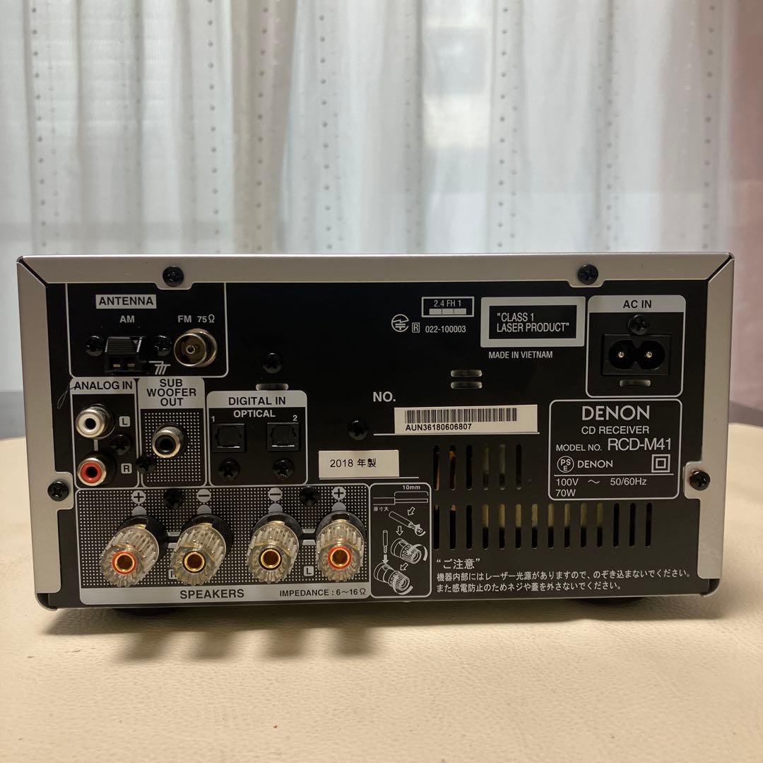 DENON CD RECEIVER RCD-M41 動作品 2018年製