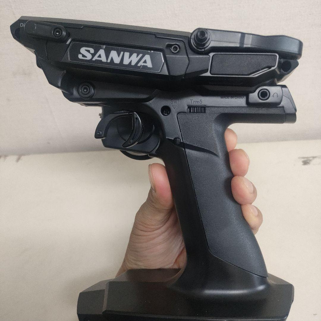 【使用少、美品】サンワM17プロポ、RX493受信機セット、プロポバック付き