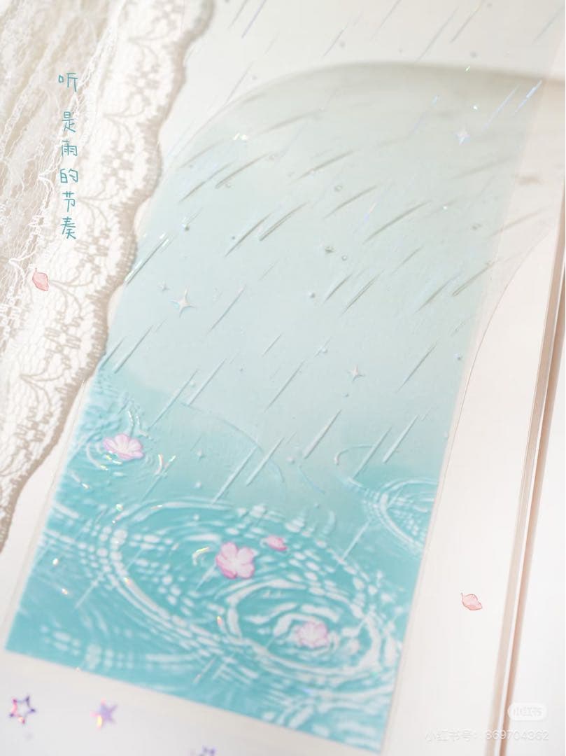 【9329】海外　マステ　5m巻　貝殻光マスキングテープ　カラフル　半透明　背景