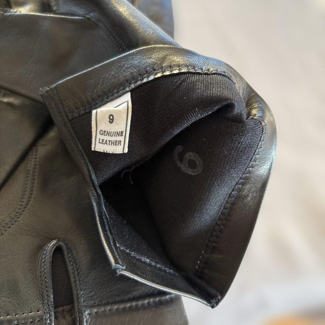 フィレンツェ　Madova Glovesの黒メンズレザー手袋