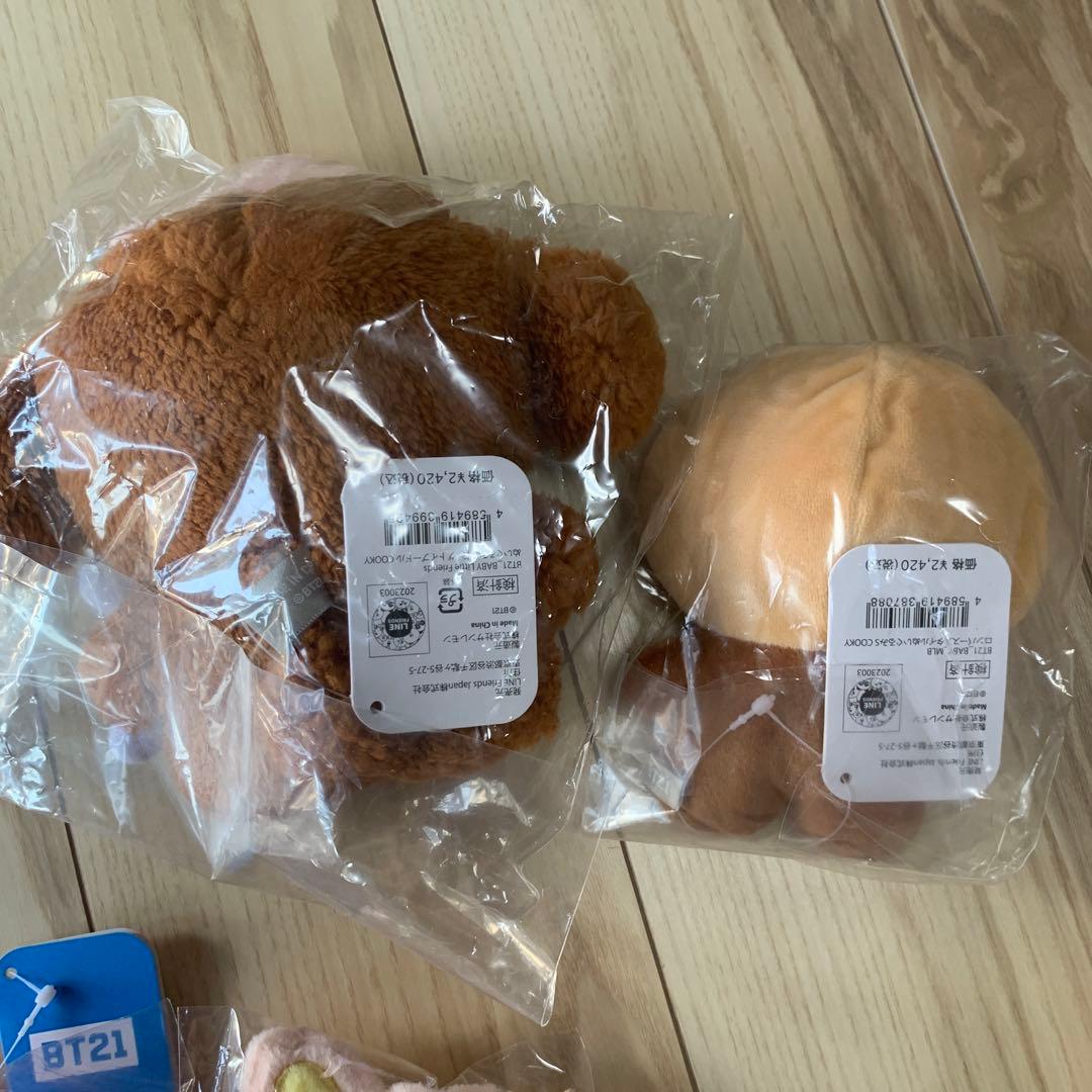 新品未開封　BT21 COOKY 公式ぬいぐるみ等まとめ売り　18個セット　レア
