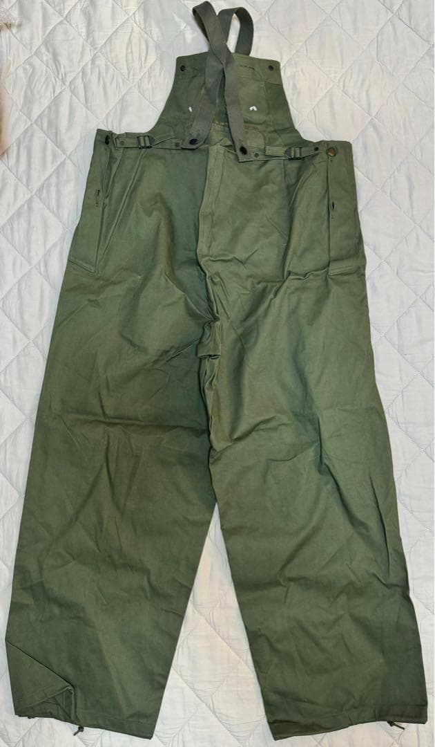 米軍 実物 N-2 デッキ レイン オーバーオール