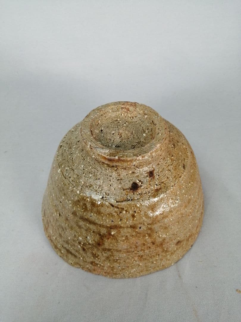 【茶道具】平安周平造　模黃伊羅保茶碗　茶碗A673