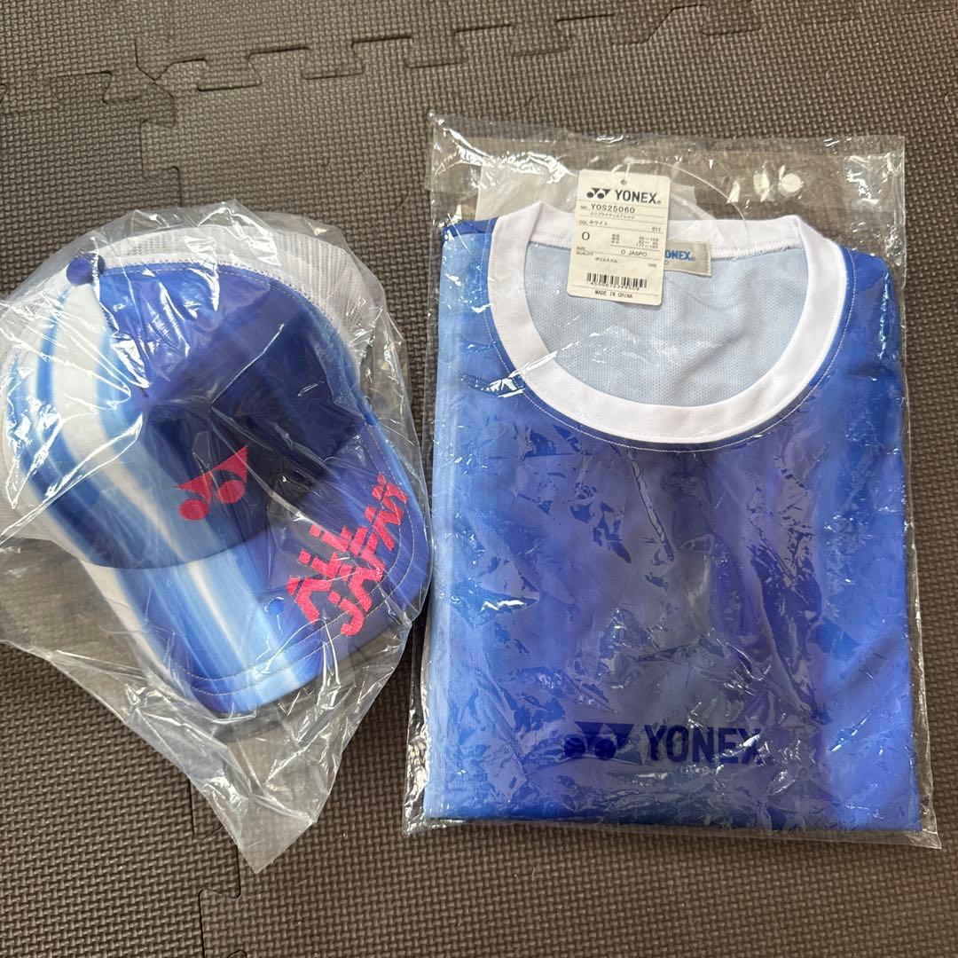 Tシャツ ホワイト 半袖 Oサイズ&ホワイトキャップ