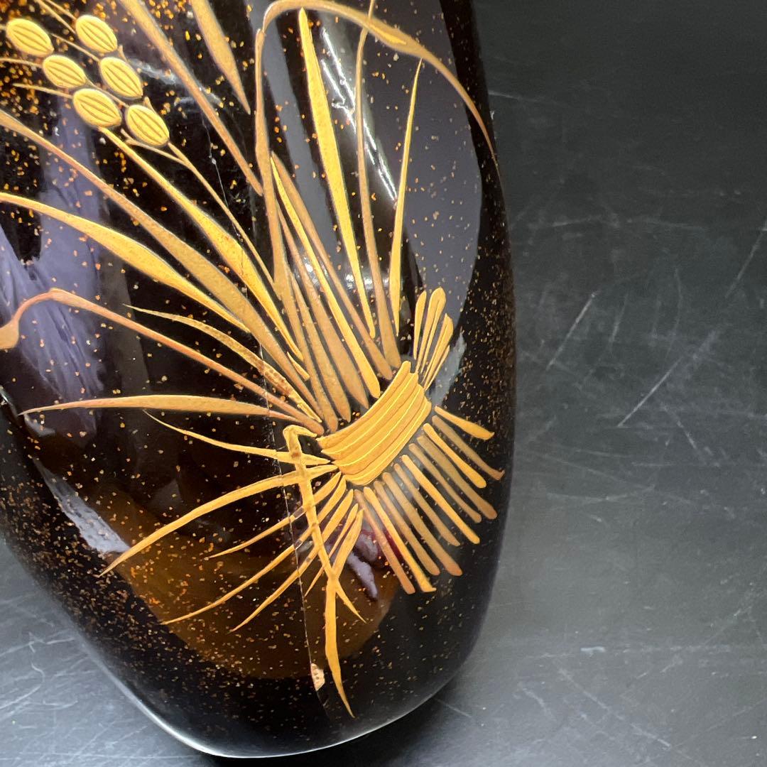 時代　極上手　蒔絵酒瓶子一対　木箱付　高さ約21㎝　東Y7-1125☆2Fトコニ