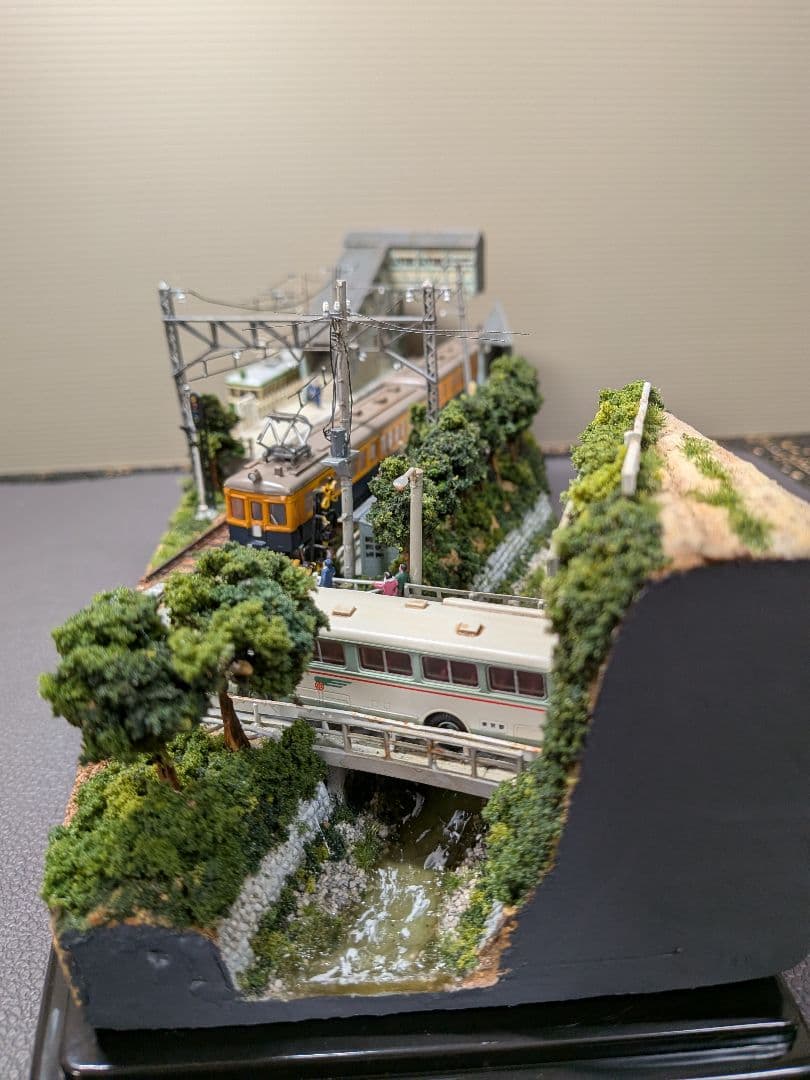 No.63鉄道Nゲージジオラマ車両、バス、車付き