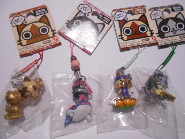 モンハン アイルー 根付 ストラップ 40点セット