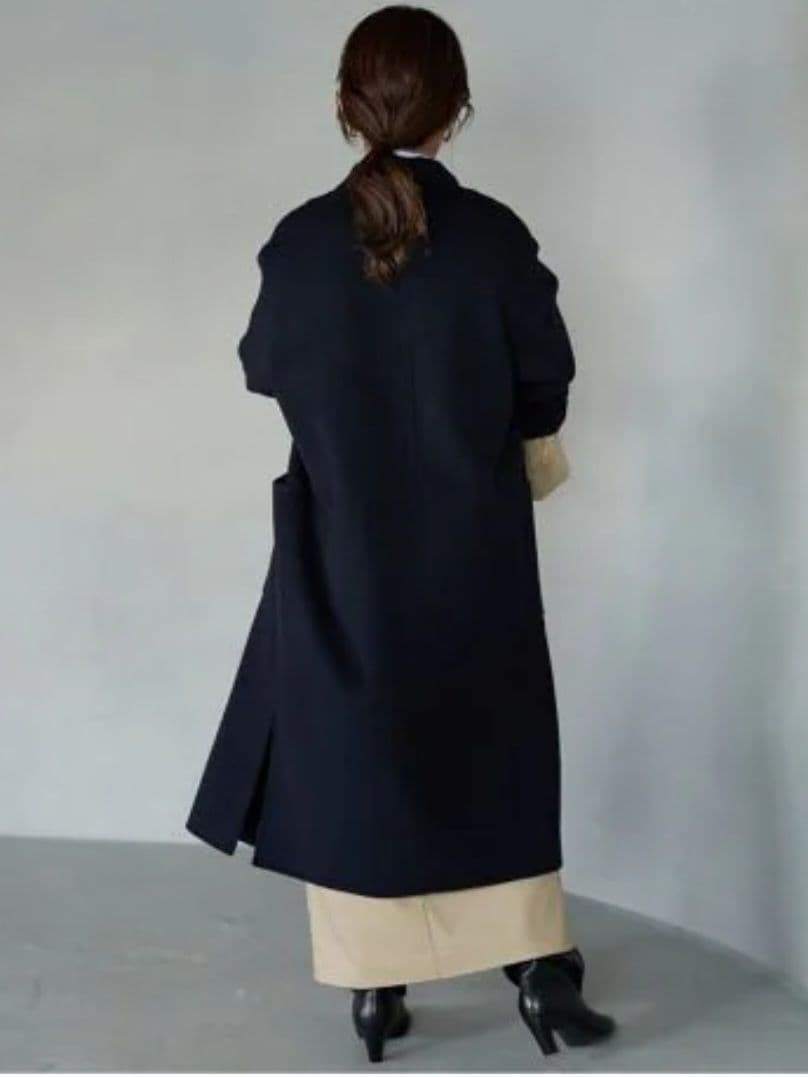 【人気】23年　スローブイエナ　ハミルトン　ダブルフェイスロングチェスターコート