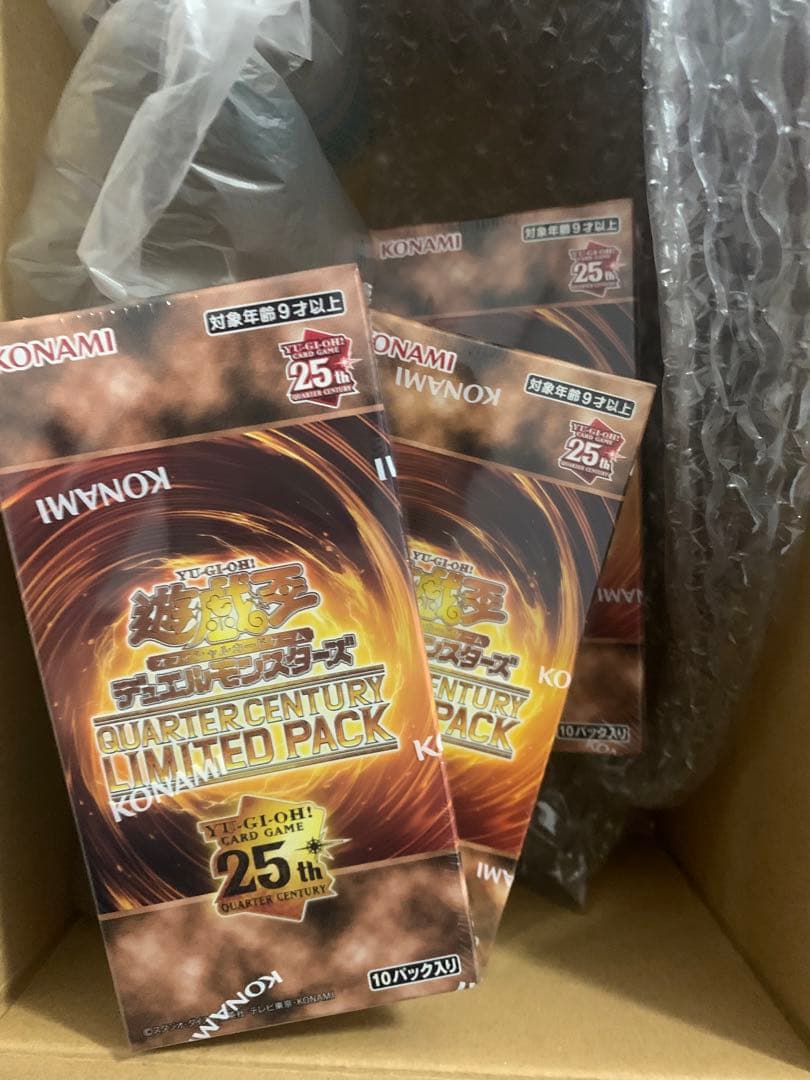 KONAMI 遊戯王クォーターセンチュリーリミテッド シュリンク付3BOX