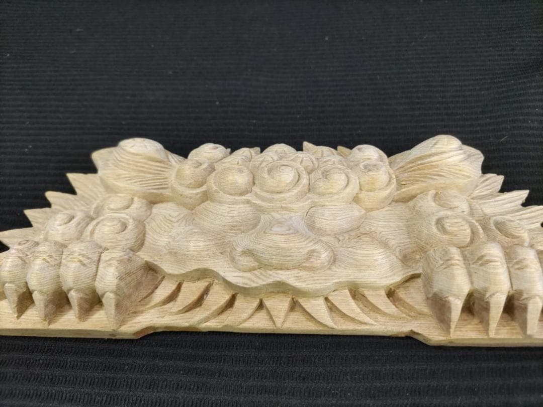★☆【獅子噛み】幅30ｃｍ　魔除け！お祭り、山車、神輿　だんぢり彫刻部材