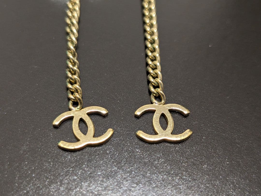 CHANEL ゴールド チェーンピアス