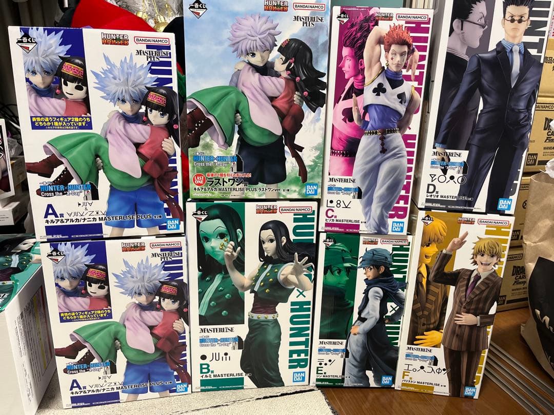 ハンターハンター一番くじA.B.C.D.E.F.ラストワンフィギュアコンプセット