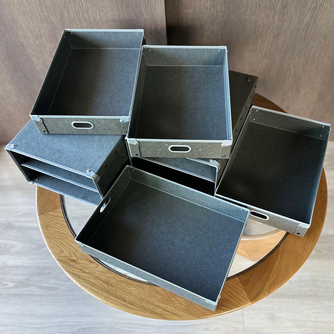 【廃盤品】 MUJI無印良品 硬質パルプ引出し2段&1段タイプ 2個セット