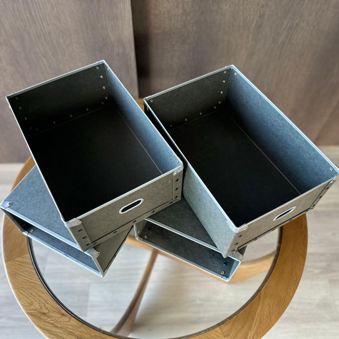 【廃盤品】 MUJI無印良品 硬質パルプ引出し2段&1段タイプ 2個セット