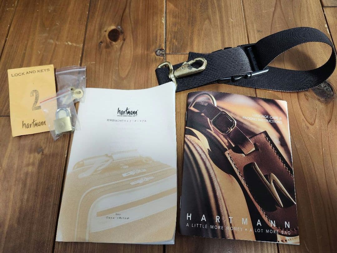 HARTMAN　ハートマン　キャリーケース　ツイード　レザー