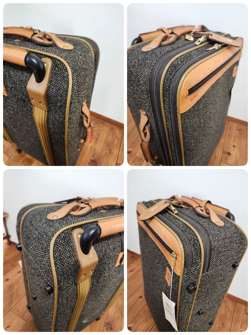 HARTMAN　ハートマン　キャリーケース　ツイード　レザー