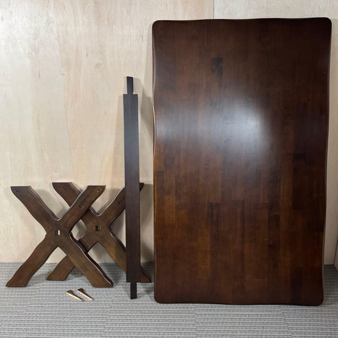 カリモク ルスティック ダイニングテーブル 大 ビンテージ 引き取り値下げ有り