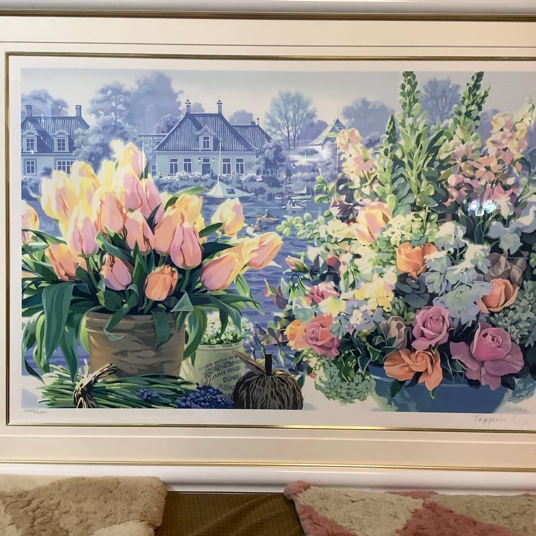 笹倉鉄平　ブルーメンス　シルクスクリーン　版画