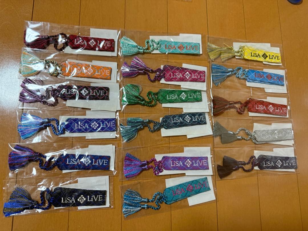 LiSA 紅蓮華ツアー 各会場限定ミサンガ コンプリートセット