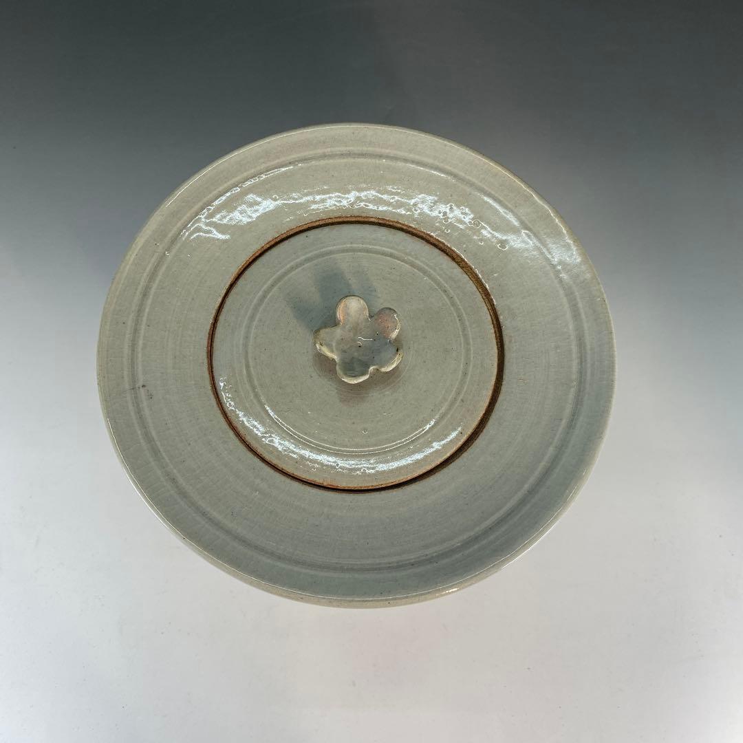 【茶道具】佐久間芳山造　茶会図水指（共箱）