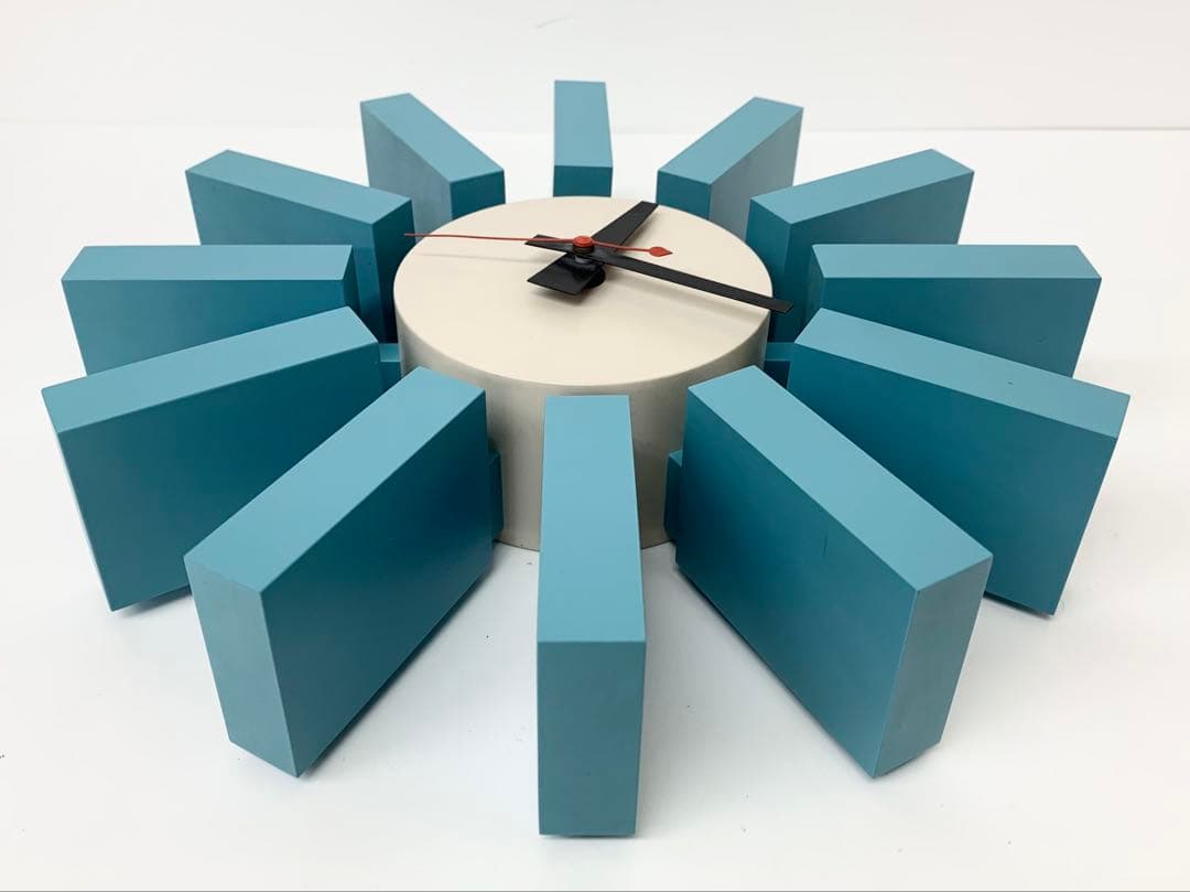 X*5様 ジョージネルソン ウォールクロック ブロッククロック 掛時計 動作品