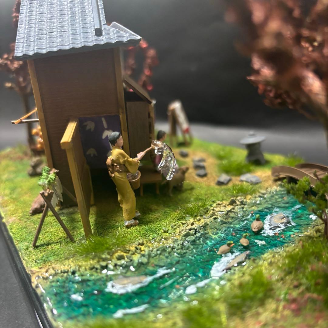 マイクロエース　風物詩　そば屋　完成品　ジオラマ