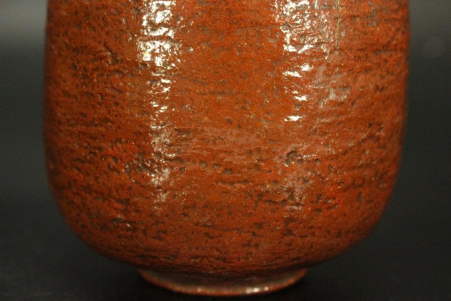茶道具 赤楽茶碗 野点 時代物(A806)