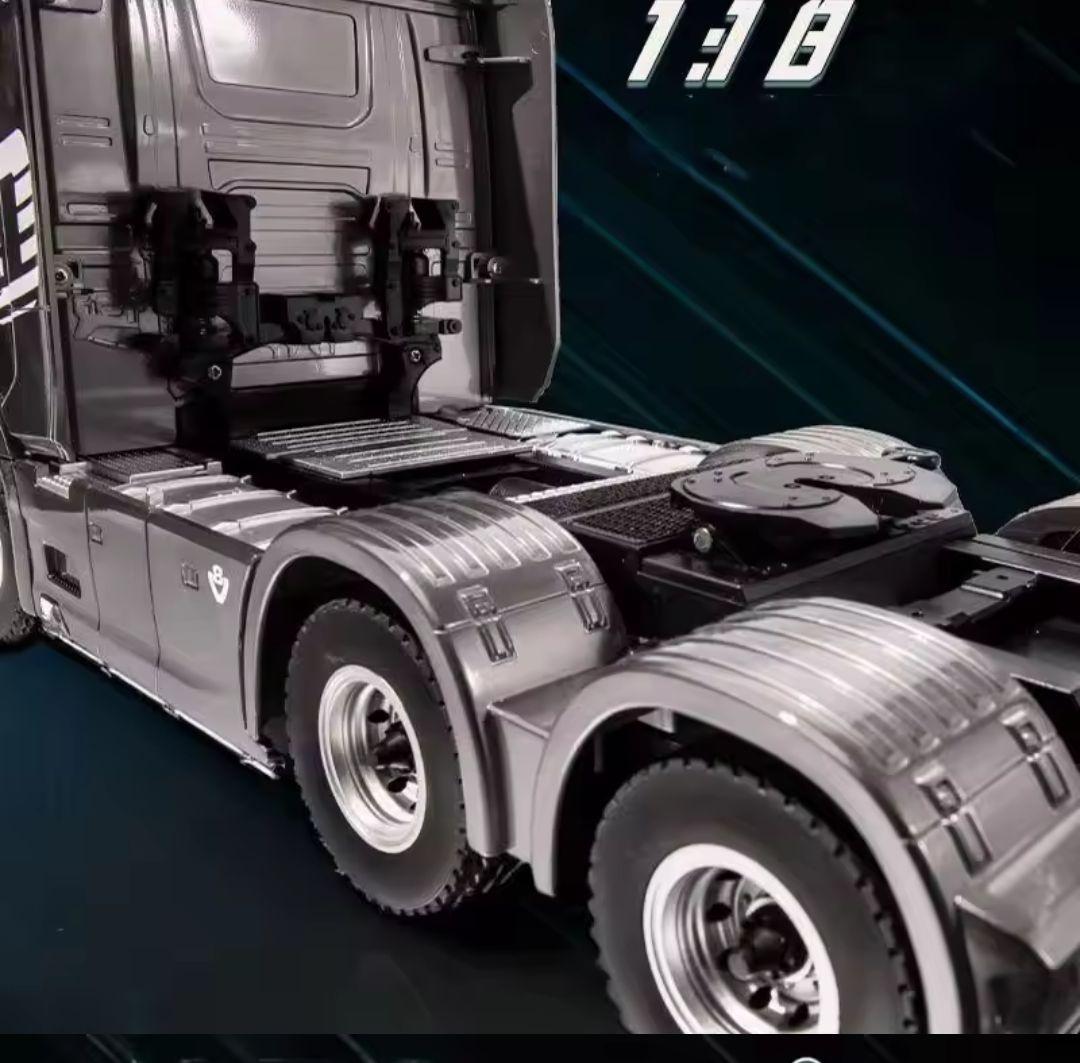 ラジコン　スカニア1/18トレーラーヘッド、トレーラー(台車) プロポ付き