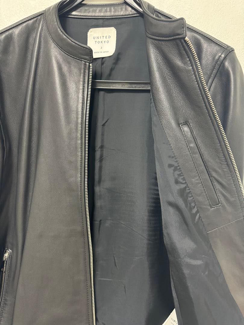 UNITED TOKYO ラムスキン レザージャケット サイズ2