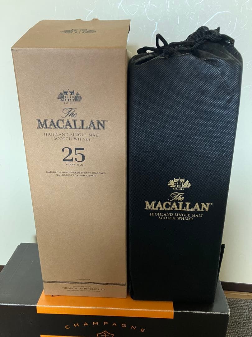 未開封メーカー正規品The Macallan 25年 ハイランドシングルモルト