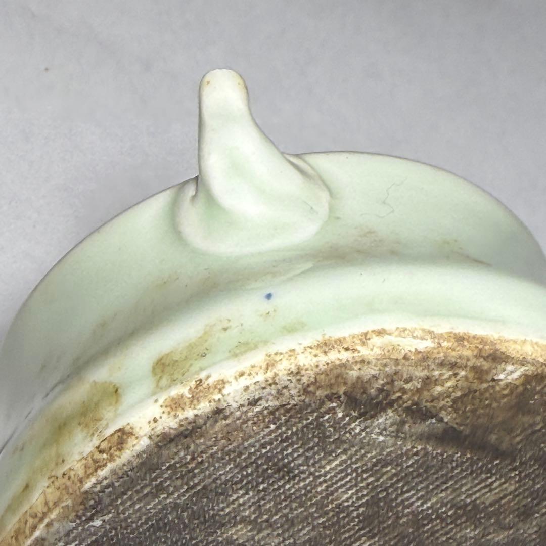 ◆李朝 白磁浮彫水滴 蟹紋 書道具 古玩 文房四宝 朝鮮古陶磁 朝鮮美術◆