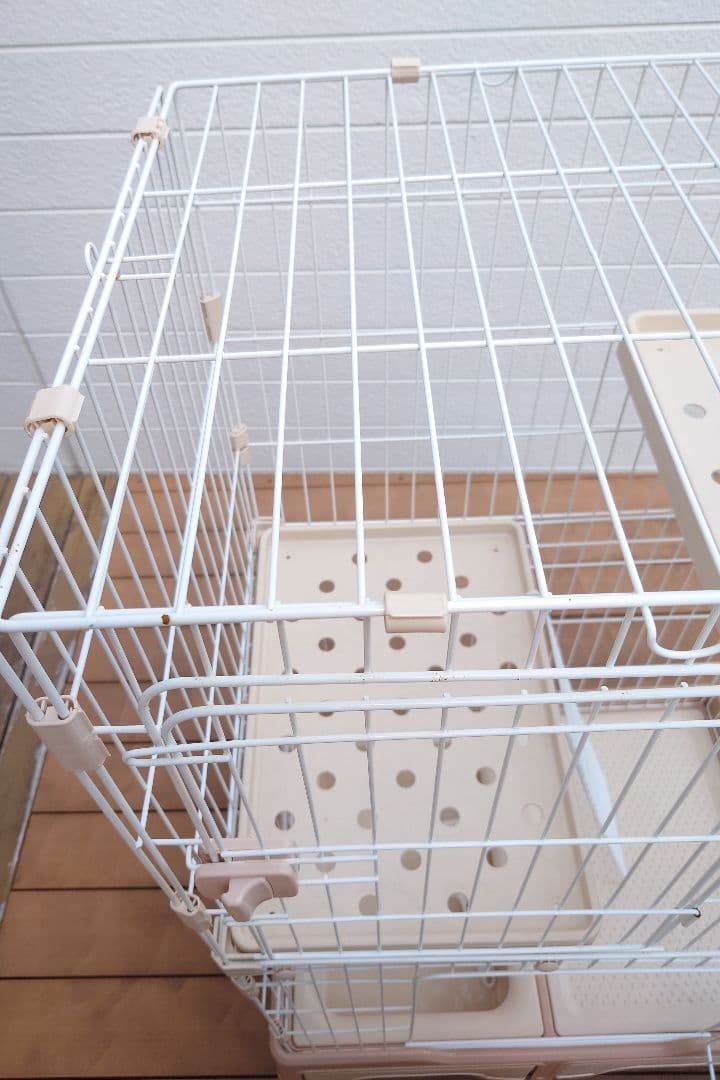 キャットケージ 2段式 ☆にゃん箱1号　STADIUM アイボリー(おまけ付き)