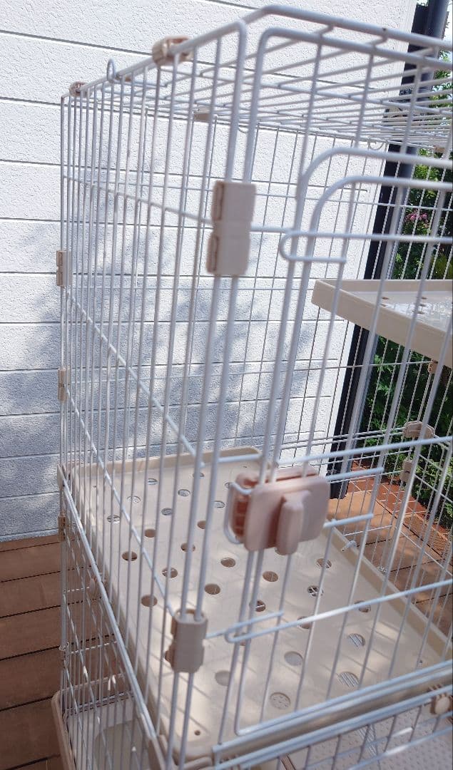 キャットケージ 2段式 ☆にゃん箱1号　STADIUM アイボリー(おまけ付き)