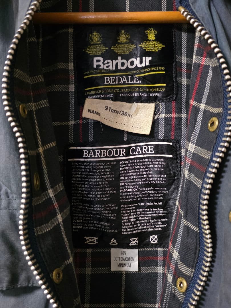 ナ*サ様 Barbour BEDALE ヴィンテージ 4フラップポケット 36イ
