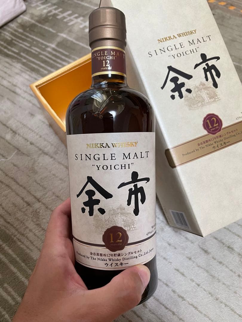 余市12年　新品未開栓品　化粧箱付き