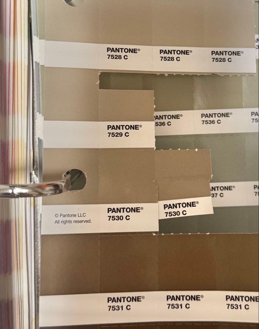 PANTONE パントーン チップ 冊子 色見本 カラーガイド