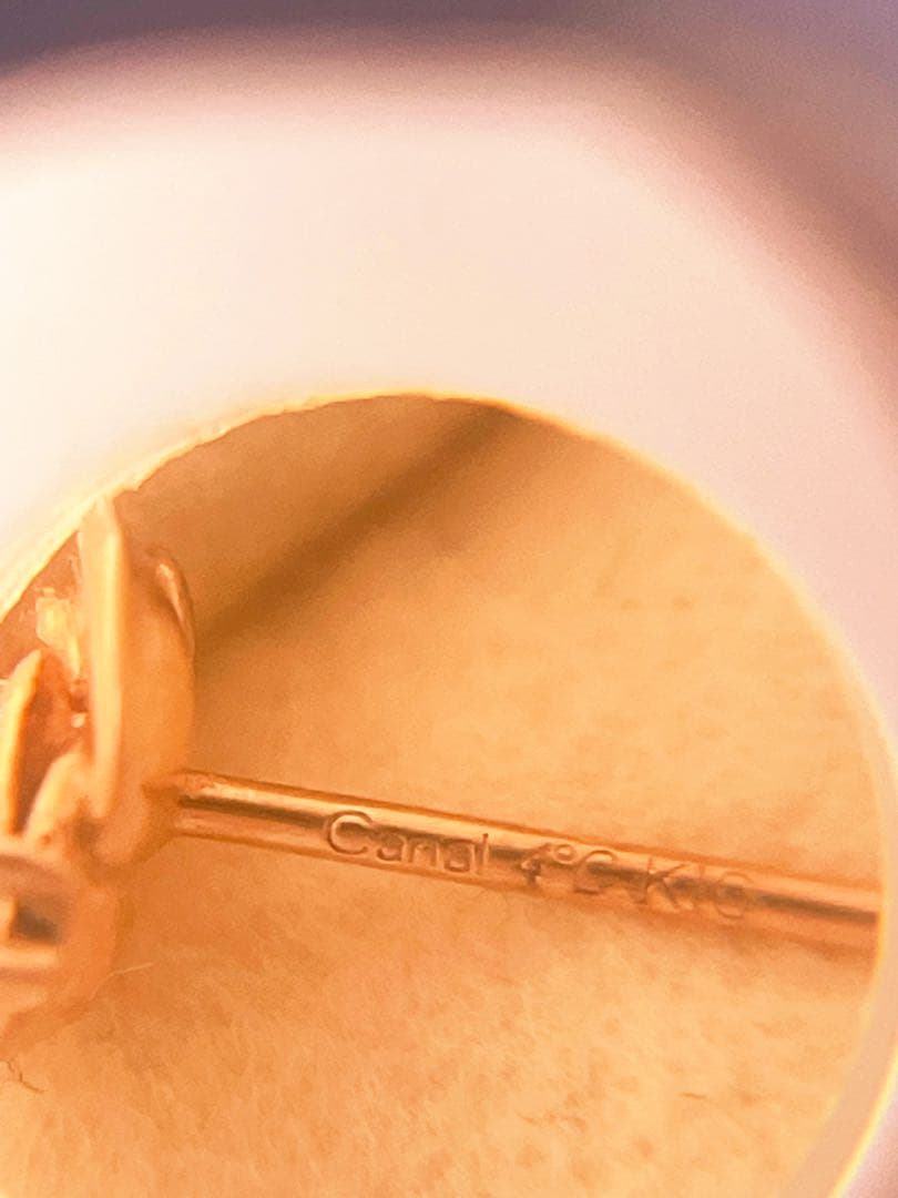 Canal 4°C k10 ピアス　ダイヤモンド　ルビー