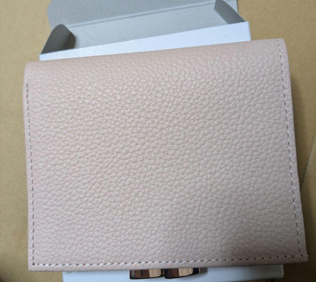 即日発送 皇居限定 がま口財布 ピンクベージュ