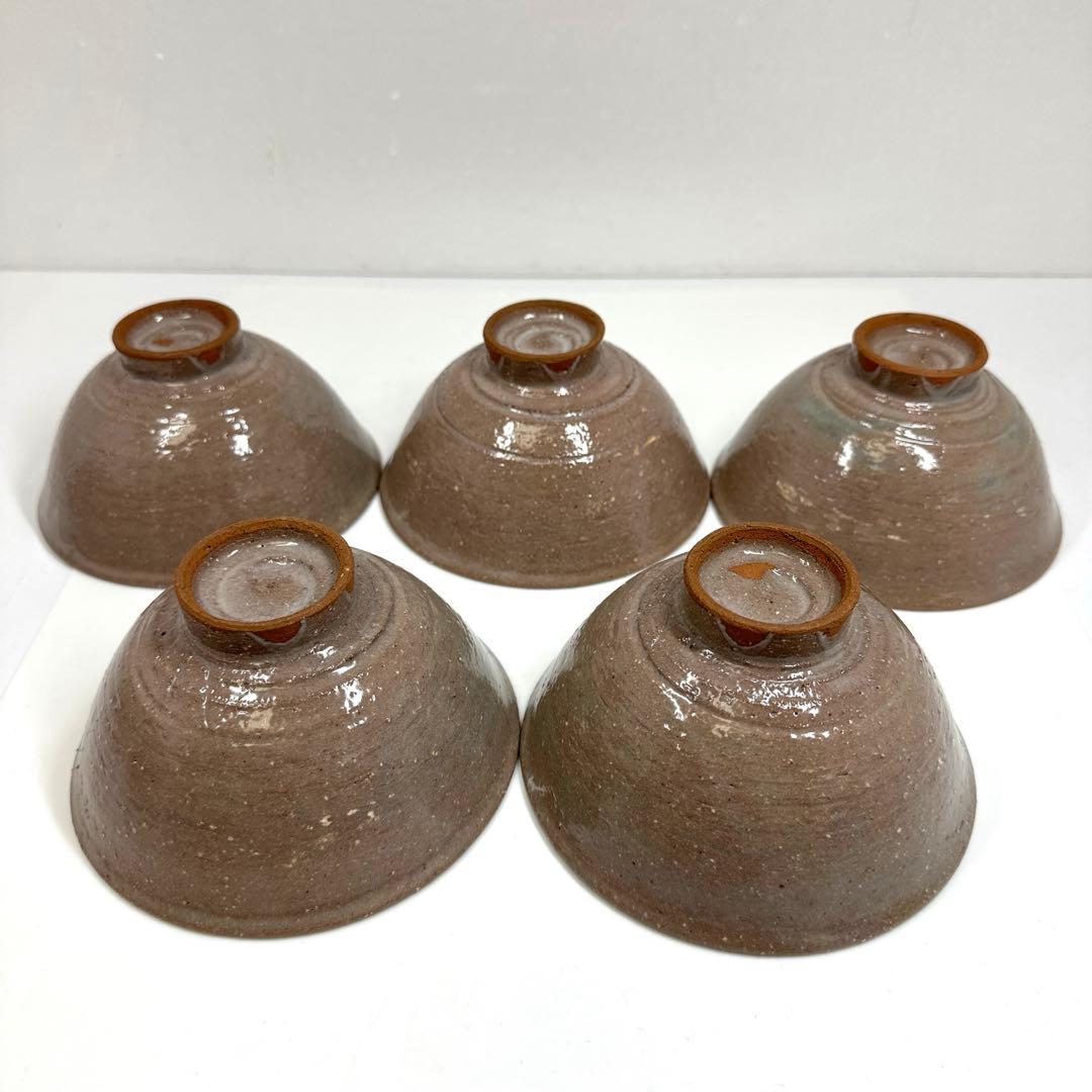 通次阿山　数茶碗10客　共箱　口径約13㎝東Y7-0417☆2Fタルオ