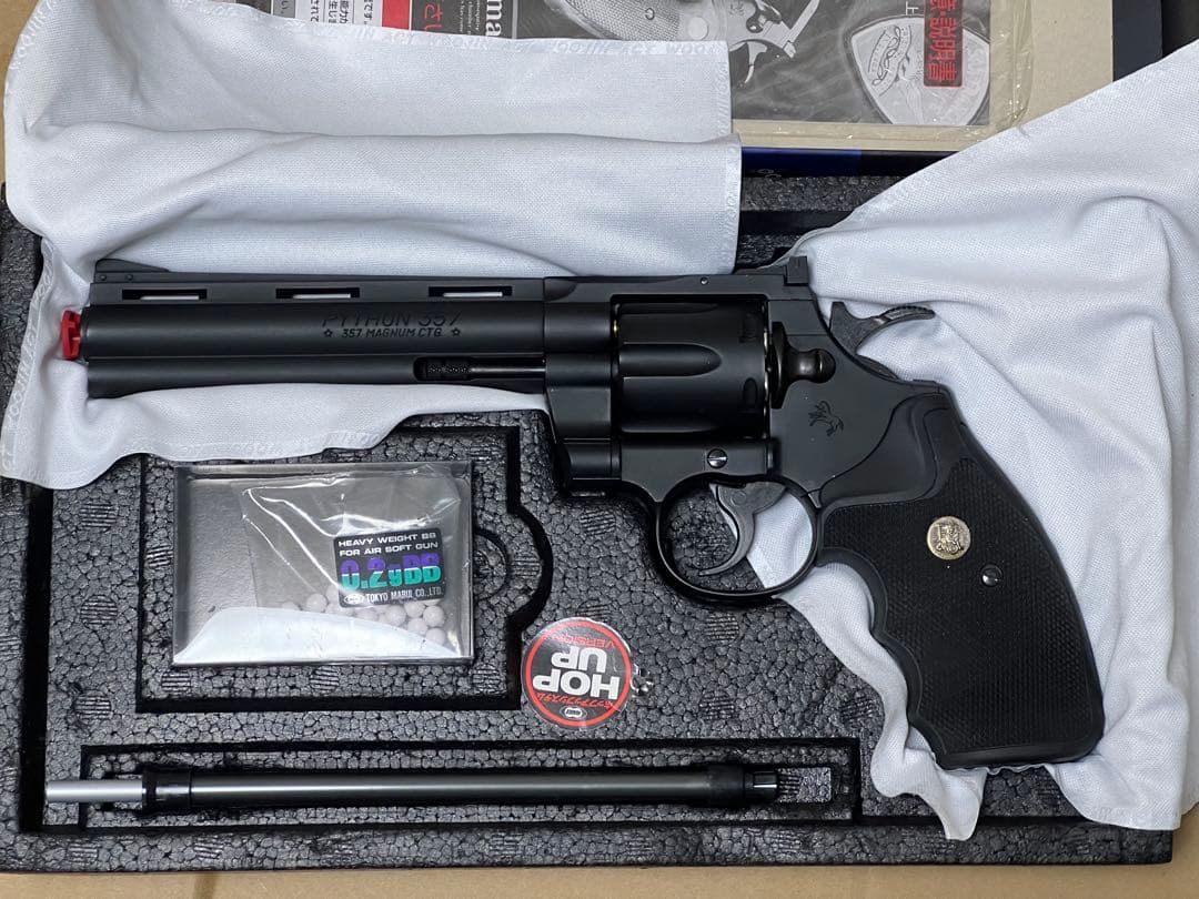 東京マルイ 6inch コルトパイソン 357マグナム 6インチ 24連射 美品