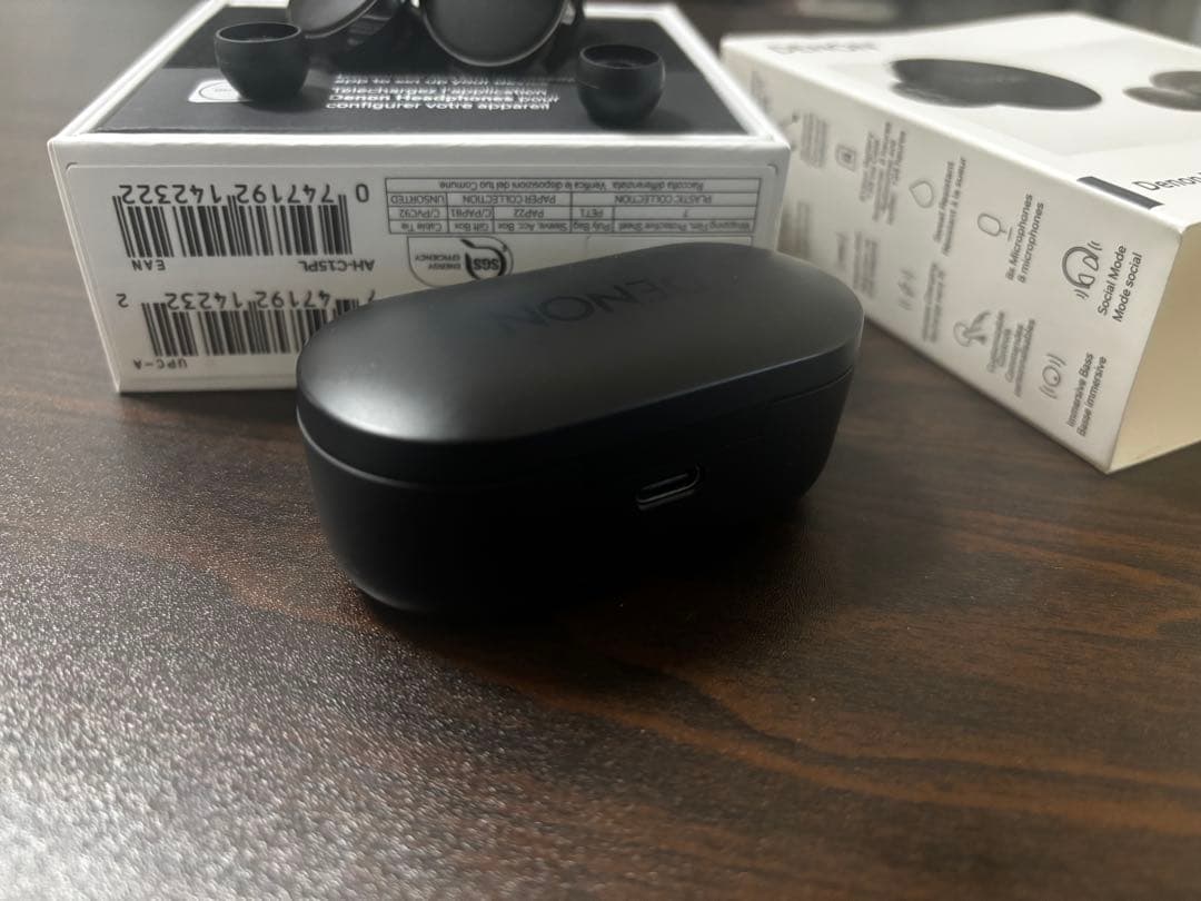 DENON PerL Pro ワイヤレスイヤホン ブラック