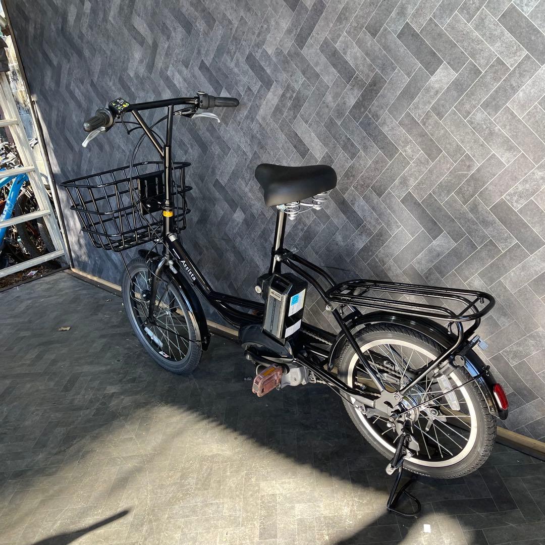 電動アシスト自転車 シティタイプ ブラック 前カゴ付き