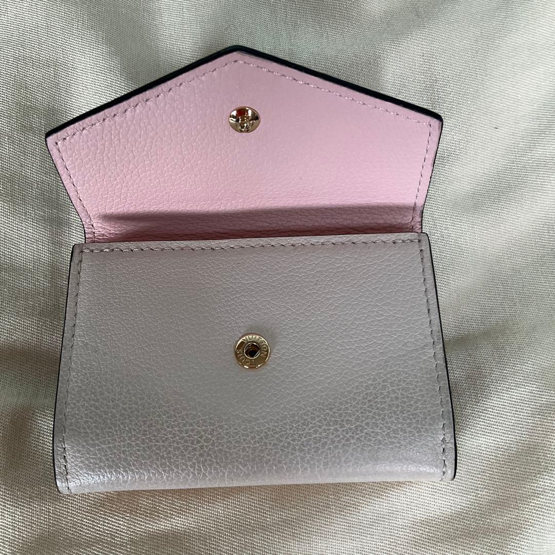 LOUIS VUITTON ポルトフォイユ ロックミニ ベージュ ブラック