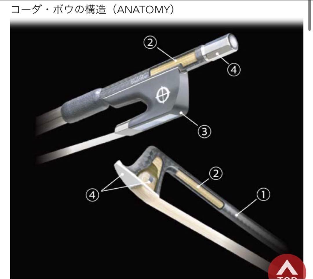 最終値下げ！バイオリン弓 Coda Bow PRODIGY 4/4 未使用品