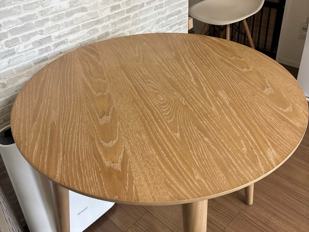 ★tac INTERIOR★円形85cm木製テーブル