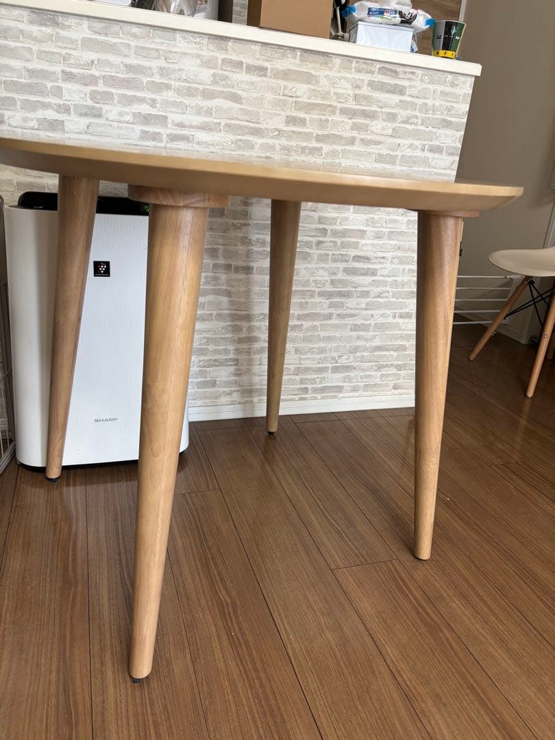 ★tac INTERIOR★円形85cm木製テーブル