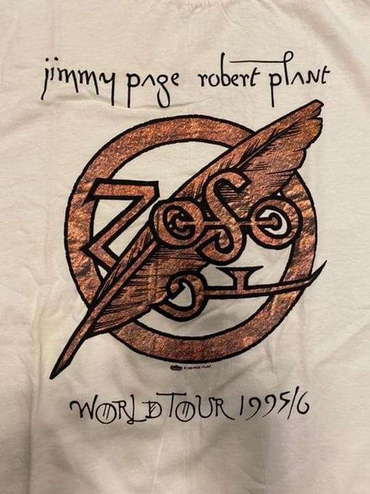 JIMMY PAGE ROBERT PLANT TOUR 1995/6 Tシャツ