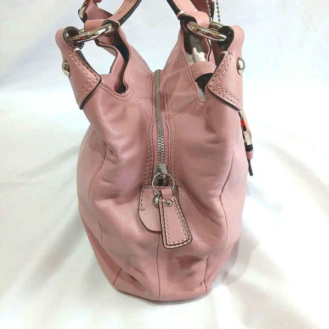 希少　コーチ　ハンド　ショルダーバッグ　ソーホー　レザー　ホーボーピンクy2k